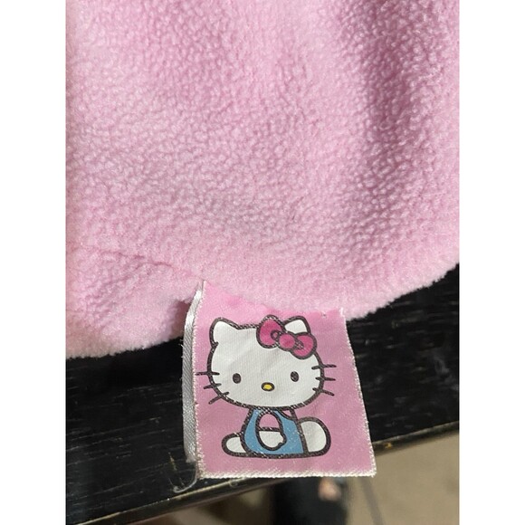 Y2K Style Hello Kitty Pink Skull Cap Beanie With Ear Flaps - Picture 3 of 5